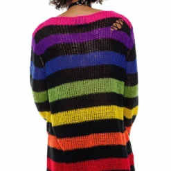 Killstar Over The Rainbow Knit Sweater Ladies