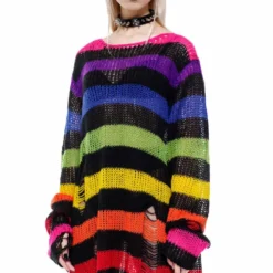 Killstar Over The Rainbow Knit Sweater Ladies