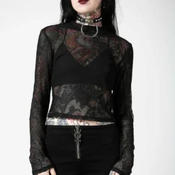 Killstar Planetary Party Mesh Top