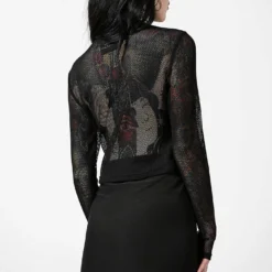 Killstar Planetary Party Mesh Top
