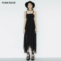 Punk Rave Delta Dress - Black