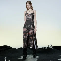 Ladies Punk Rave Wild Wasteland Long Slip Dress