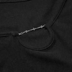 Ladies Punk Rave Ace Asymmetric Top