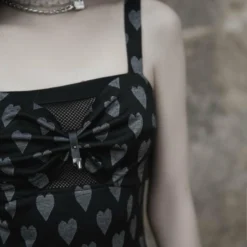 Ladies Punk Rave Amore Dress - Hearts