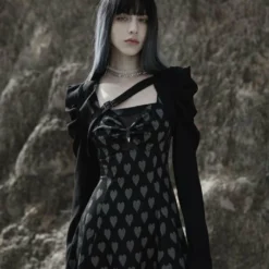 Ladies Punk Rave Amore Dress - Hearts