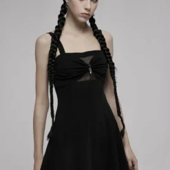 Ladies Punk Rave Amore Dress - Black