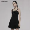 Ladies Punk Rave Amore Dress - Black