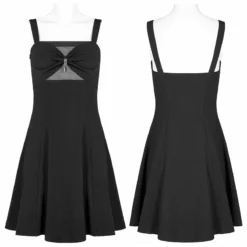 Ladies Punk Rave Amore Dress - Black