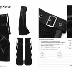 Punk Rave Armelle Leg Warmers - Black Accessories