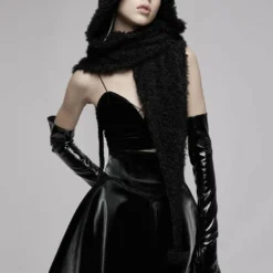 Punk Rave Batty Hooded Capelet - Black