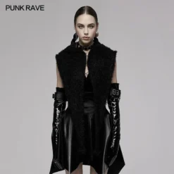 Punk Rave Batty Hooded Capelet - Black