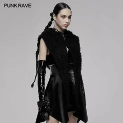 Punk Rave Batty Hooded Capelet - Black