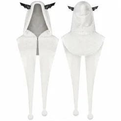 Punk Rave Batty Hooded Capelet - White