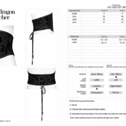 Punk Rave Black Dragon Cincher