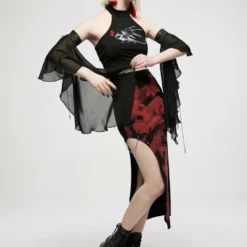 Punk Rave Black Dragon Chiffon Sleeves