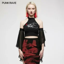 Punk Rave Black Dragon Chiffon Sleeves