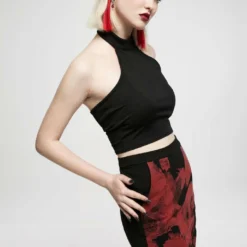 Punk Rave Bliss Halter Top - Plain Ladies