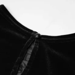 Punk Rave Britta Velvet Dress - Black