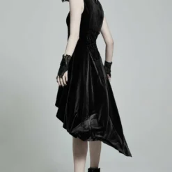 Punk Rave Britta Velvet Dress - Black