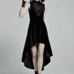 Punk Rave Britta Velvet Dress - Black