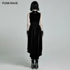 Punk Rave Britta Velvet Dress - Black