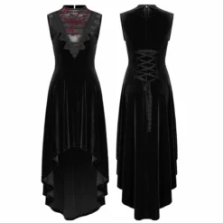 Punk Rave Britta Velvet Dress - Black