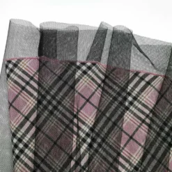 Ladies Punk Rave Gianna Mesh Overlay Skirt - Black & Pink