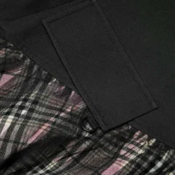 Ladies Punk Rave Gianna Mesh Overlay Skirt - Black & Pink