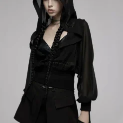 Punk Rave Mania Chiffon Hooded Jacket