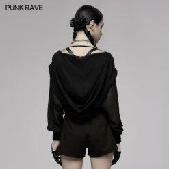 Punk Rave Mania Chiffon Hooded Jacket