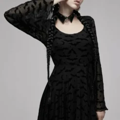 Ladies Punk Rave Nightfall Skater Dress