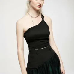 Ladies Punk Rave Nymph Crop Top - Plain