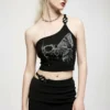 Punk Rave Nymph Crop Top - Printed