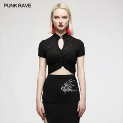 Ladies Punk Rave Shayla Top - Black