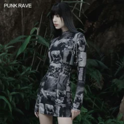 Punk Rave Sorcha Dress - Grey