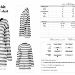 Punk Rave Stripe Mesh Longline Tee Ladies