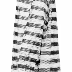 Punk Rave Stripe Mesh Longline Tee Ladies