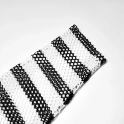 Punk Rave Stripe Mesh Longline Tee Ladies