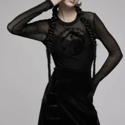 Punk Rave Sun Dragon Mesh Top Ladies