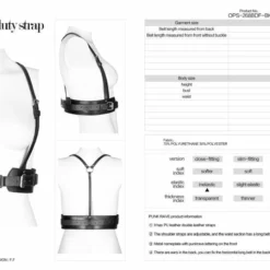 Punk Rave Thrice Harness - Gothic Accessories for Unique Style 15 Accessories Punk Rave Thrice Harness