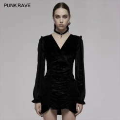 Punk Rave Vianna Velvet Dress Ladies