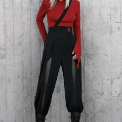 Ladies Punk Rave Zadie Wide Leg Trousers