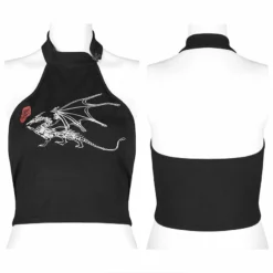 Punk Rave Bliss Halter Top - Dragon