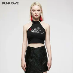 Punk Rave Bliss Halter Top - Dragon