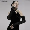 Accessories Punk Rave Noche Sleeves With Choker - Velvet Flocked