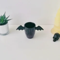 Weird & Wonderful Ceramics Purple Skull Wing Mug New Arrivals