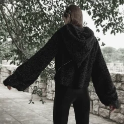 Ladies Punk Rave Cat Paw Pullover