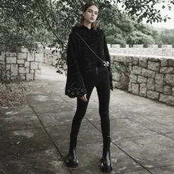 Ladies Punk Rave Cat Paw Pullover