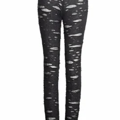 Punk Rave Black Gothalyptic Lara Leggings Ladies