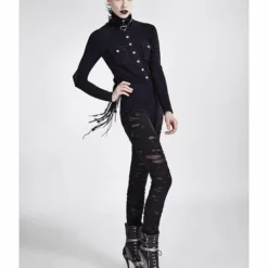 Punk Rave Black Gothalyptic Lara Leggings Ladies
